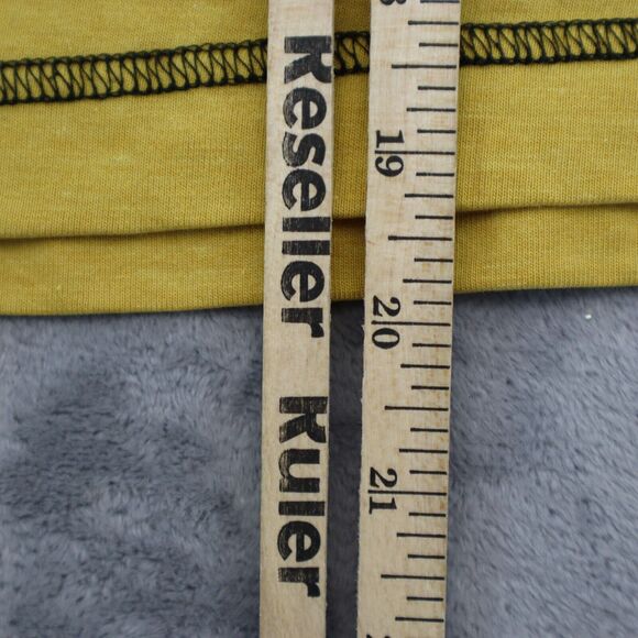 CH Sports Shirt Womens M Yellow Front Button Short Sleeve Pockets Collared Top - Picture 6 of 16